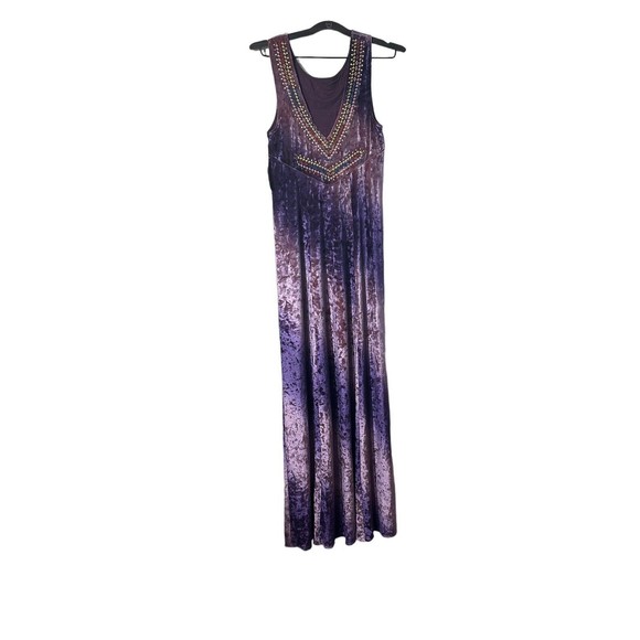 NWT Free People Hello Gorgeous Velvet Maxi Dress Womens Small Sleeveless‎ $268 - Picture 3 of 6